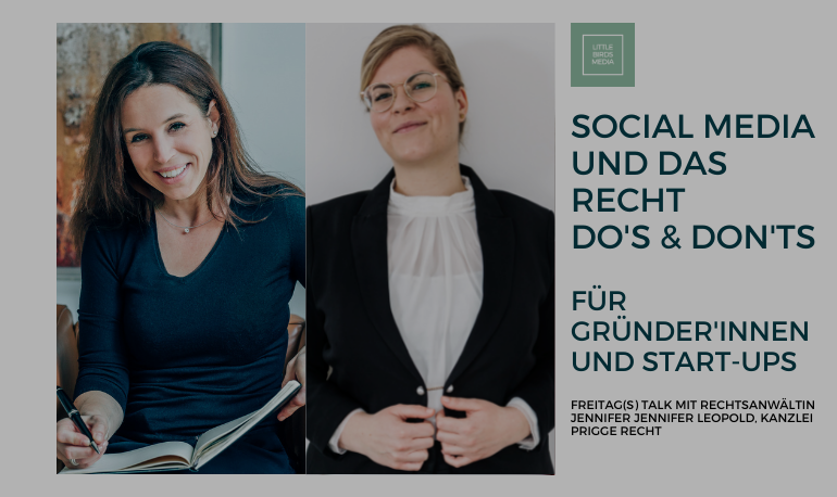 Social Media und das Recht für Gründerinnen und Start-ups