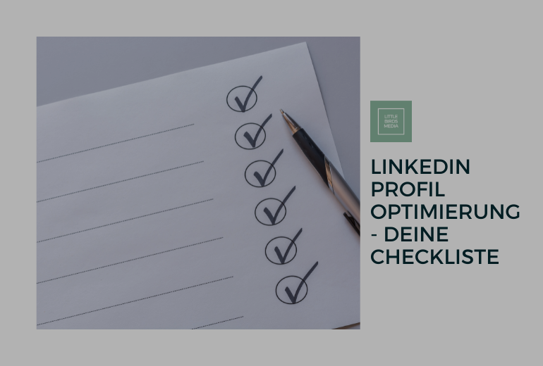 LinkedIn Profil Optimierung – Deine Checkliste