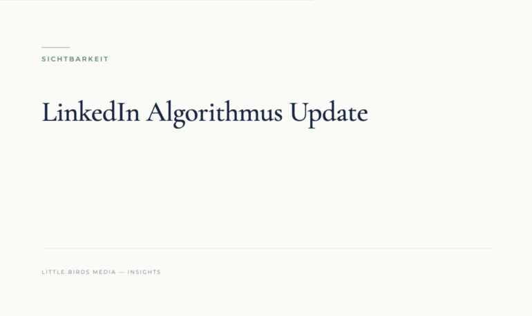 Editorial-Cover: LinkedIn Algorithmus Update