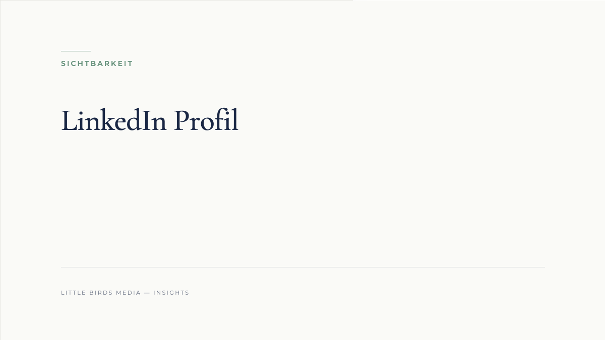 LinkedIn Profil