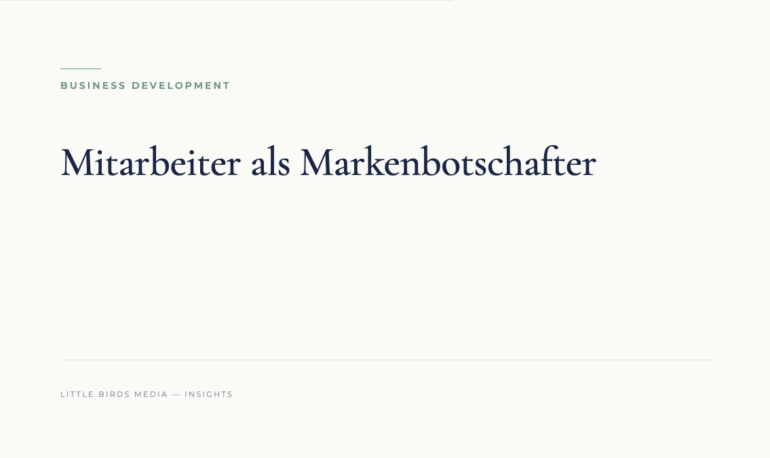 Editorial-Cover: Mitarbeiter als Markenbotschafter