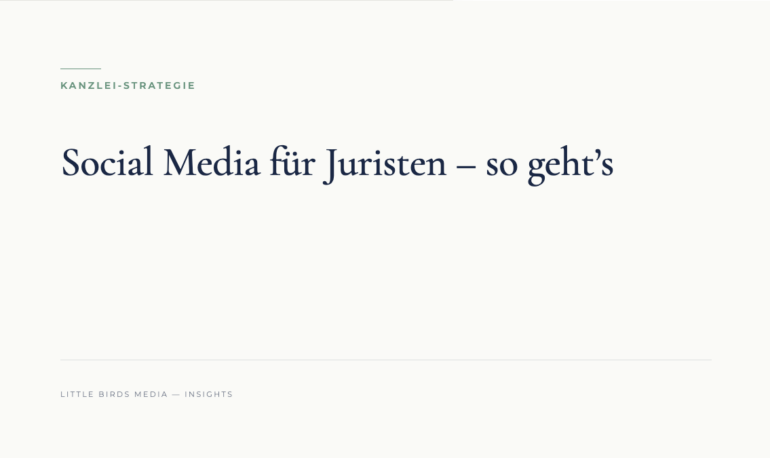 Editorial-Cover: Social Media für Juristen – so geht’s
